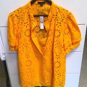 J Crew Eyelet top